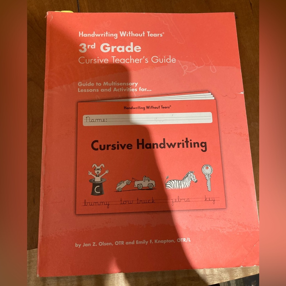 Handwriting Without Tears Teacher’s Guide 3rd Grade Cursive Handwriting 2008